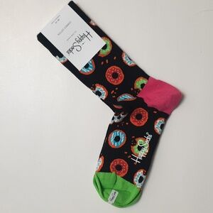 Happy Socks Donut Women Socks EU 36-40, US 5.5 - 9.5 Brand New Combed Cotton #39